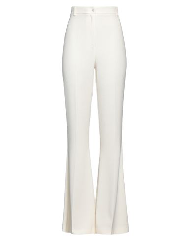 Hebe Studio Woman Pants Ivory Size 8 Polyester In White