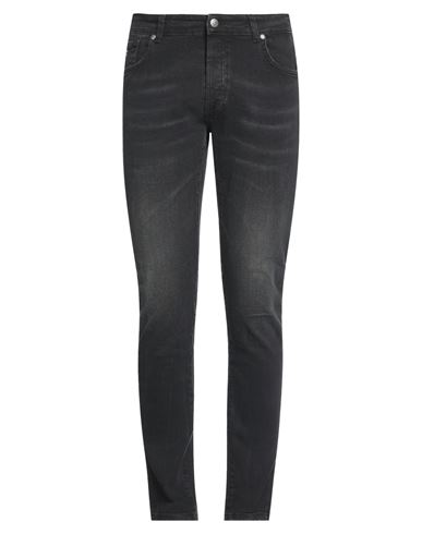 John Richmond Man Jeans Black Size 35 Cotton, Elastane