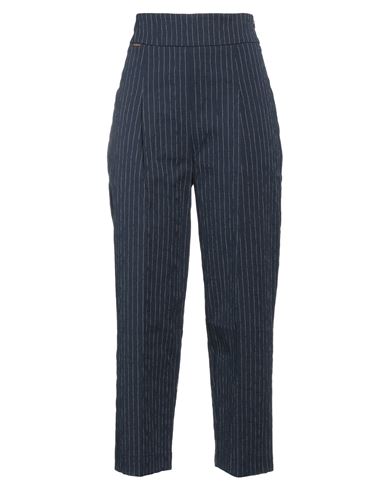 Michael Coal Woman Pants Midnight Blue Size 26 Cotton, Elastane