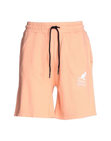 Kangol Man Shorts & Bermuda Shorts Salmon Pink Size Xxl Cotton