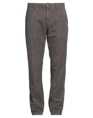 Siviglia Man Pants Dark Brown Size 40 Cotton, Polyester, Elastane