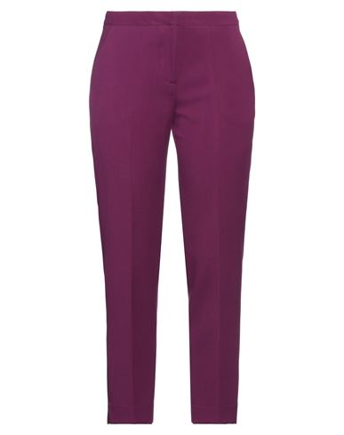 Camicettasnob Woman Pants Deep Purple Size 4 Polyester, Rayon, Elastane