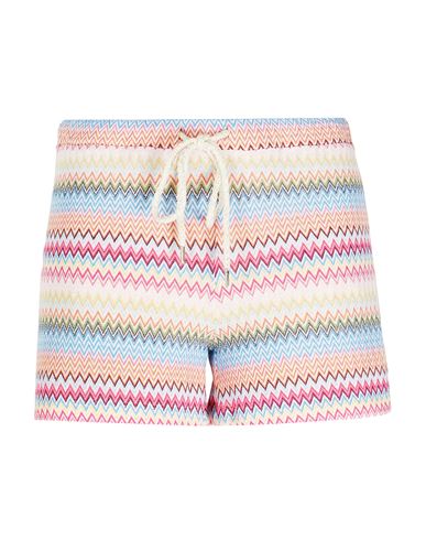8 By Yoox Cotton Jacquard Pull-on Shorts Woman Shorts & Bermuda Shorts Pink Size Xl Polyester, Cotto