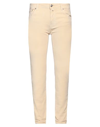 JACOB COHЁN JACOB COHЁN MAN PANTS BEIGE SIZE 32 COTTON, ELASTANE