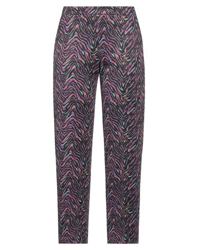 Camicettasnob Woman Pants Purple Size 10 Viscose, Polyester, Elastane