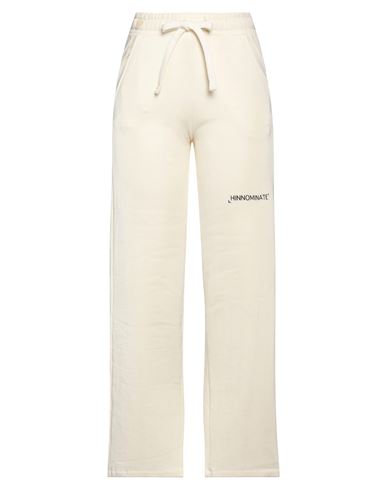 Hinnominate Woman Pants Cream Size Xxs Cotton In White