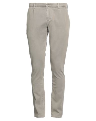 Dondup Man Pants Beige Size 33 Cotton, Lyocell, Elastane In Grey