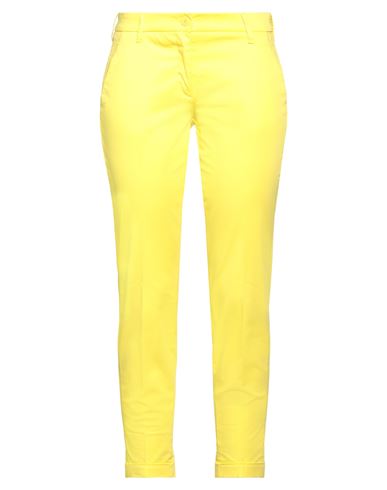 Jacob Cohёn Woman Pants Yellow Size 12 Cotton, Elastane