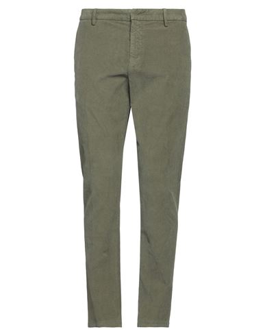 Dondup Man Pants Military Green Size 34 Cotton, Lyocell, Elastane