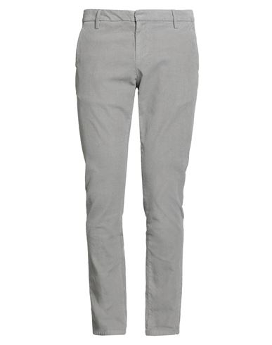Dondup Man Pants Grey Size 38 Cotton, Elastane