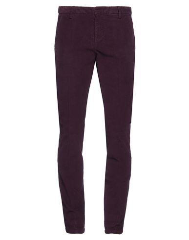Dondup Man Pants Plum Size 28 Cotton, Elastane