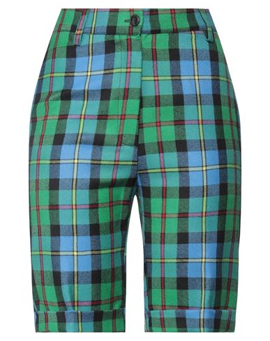 Laboratorio Woman Shorts & Bermuda Shorts Green Size 6 Polyester