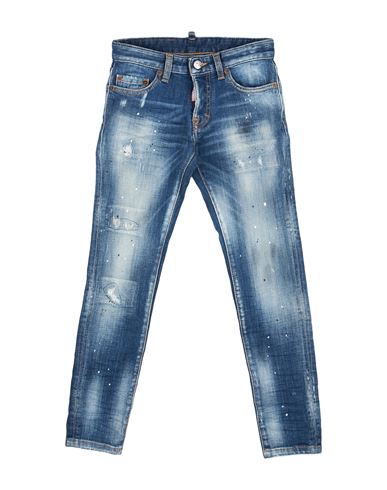 Dsquared2 Toddler Boy Jeans Blue Size 6 Cotton, Elastane In Blue