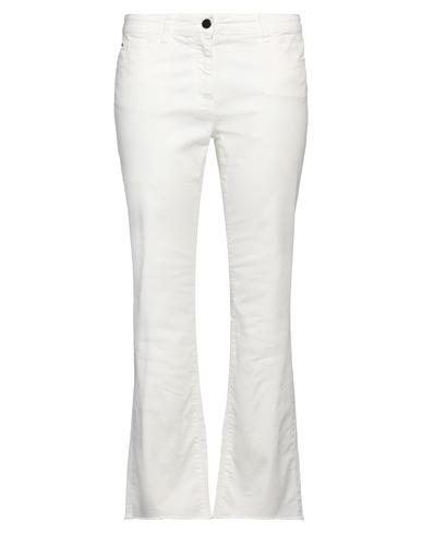 Elena Miro' Elena Mirò Woman Jeans White Size 10 Cotton, Elastane