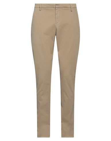 Dondup Man Pants Khaki Size 35 Cotton, Elastane In Beige