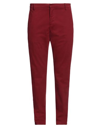 Dondup Man Pants Red Size 30 Cotton, Elastane