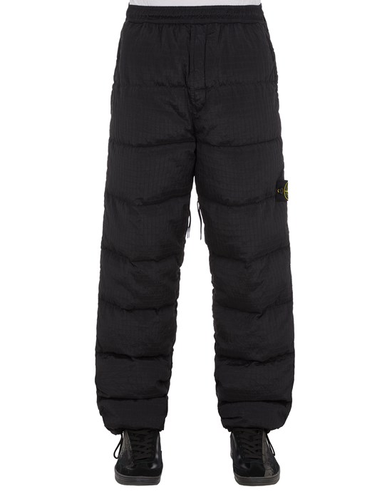 Sold out - Other colors available STONE ISLAND 31232 MACRO RIPSTOP NYLON METAL IN ECONYL® REGENERATED NYLON DOWN-TC TROUSERS Man Black