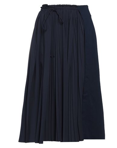 Meimeij Woman Midi Skirt Navy Blue Size 2 Viscose, Polyamide, Elastane, Polyester