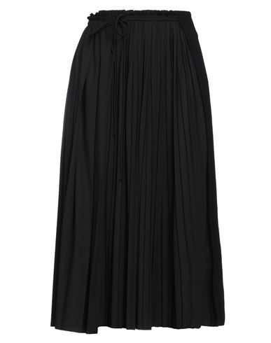 Meimeij Woman Midi Skirt Black Size 4 Viscose, Polyamide, Elastane, Polyester