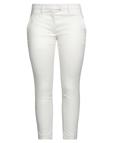 Dondup Woman Pants Ivory Size 31 Polyester, Viscose, Elastane In White