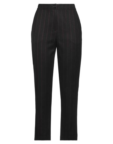 Fracomina Woman Pants Black Size 2 Polyester, Viscose, Elastane