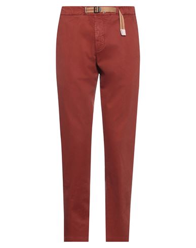 White Sand Man Pants Rust Size 28 Cotton, Elastane In Red