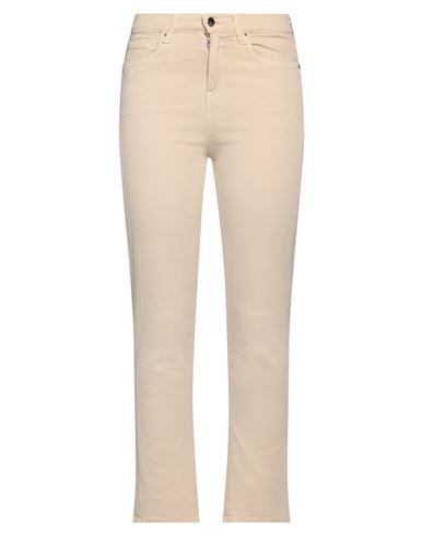 Kaos Jeans Woman Pants Beige Size 29 Cotton, Lyocell, Polyester, Elastane