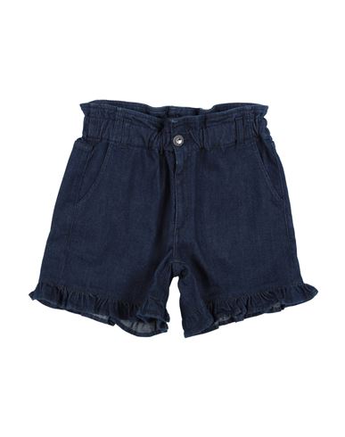 Dondup Babies'  Toddler Girl Denim Shorts Blue Size 4 Cotton, Elastomultiester, Elastane