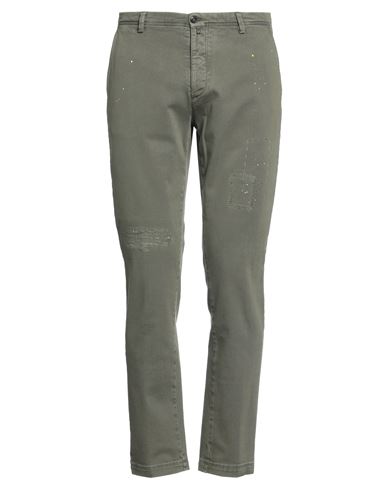 Blu Briglia 1949 Man Pants Military Green Size 38 Cotton, Elastane