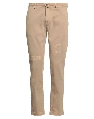 Blu Briglia 1949 Man Pants Camel Size 38 Cotton, Elastane In Beige