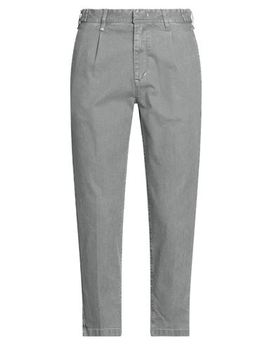 Berna Man Denim Pants Grey Size 34 Cotton, Elastane