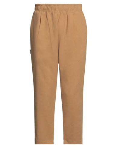Family First Milano Man Pants Camel Size L Cotton In Beige