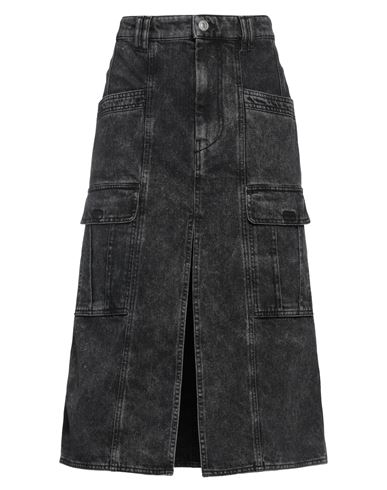 Isabel Marant Woman Denim Skirt Charcoal Size 6 Cotton, Polyester In Multi