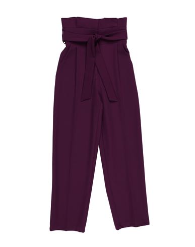 Actualee Woman Pants Deep Purple Size 6 Polyester, Elastane