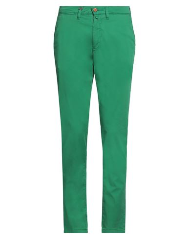 Barbati Man Pants Green Size 38 Cotton, Elastane