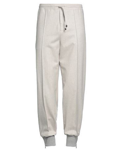Drumohr Man Pants Light Grey Size 36 Virgin Wool