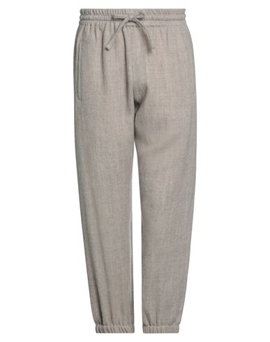 Bonsai Man Pants Khaki Size M Virgin Wool In Gray