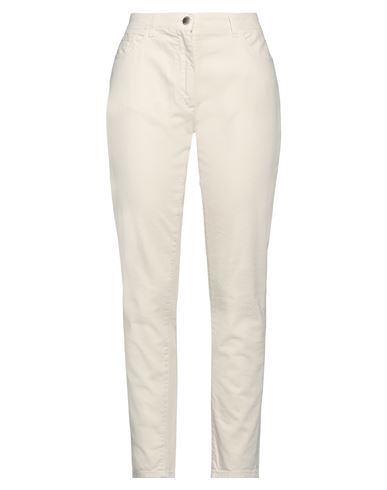 Seventy Venezia Woman Jeans Beige Size 10 Cotton, Elastane In Beige