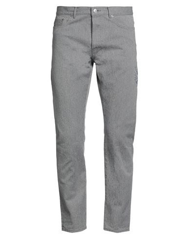 Dior Homme Man Denim Pants Grey Size 30 Cotton, Polyester, Calfskin