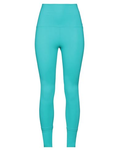 No.w No. W Woman Leggings Turquoise Size M Polyamide, Elastane In Blue