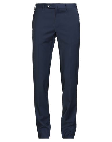 Pt Torino Man Pants Navy Size 42 Polyester, Wool, Elastane