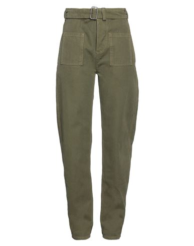 Etro Woman Pants Military Green Size 0 Cotton