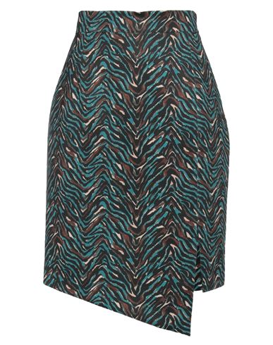 Camicettasnob Woman Mini Skirt Deep Jade Size 8 Viscose, Polyester, Elastane In Green