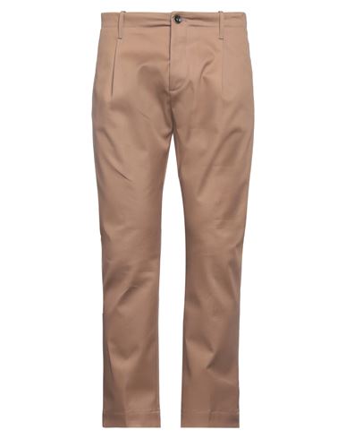 Nine:inthe:morning Nine In The Morning Man Pants Light Brown Size 34 Cotton, Polyurethane In Beige