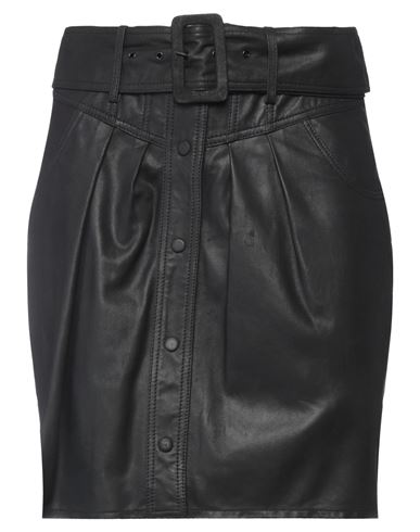 Alter Ego Woman Mini Skirt Black Size L Goat Skin