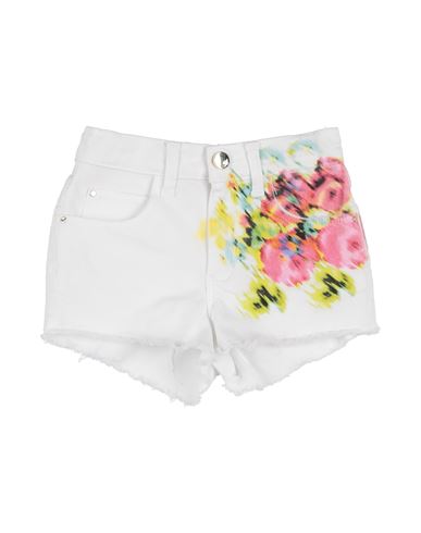 Miss Blumarine Babies'  Toddler Girl Shorts & Bermuda Shorts White Size 4 Cotton, Elastane