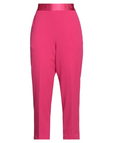 Vicolo Woman Pants Fuchsia Size Xs Polyester, Elastane, Acetate, Viscose In Pink
