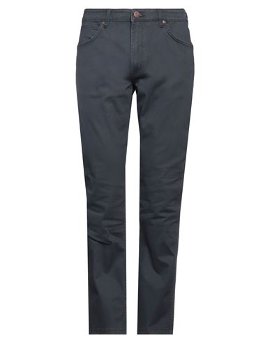 Wrangler Man Pants Midnight Blue Size 35w-32l Cotton, Elastane