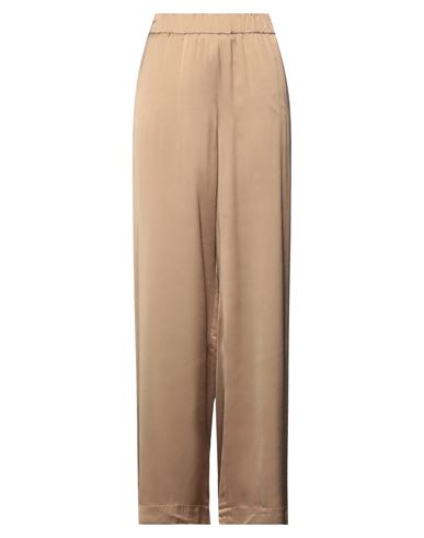 Ottod'ame Woman Pants Sand Size 2 Viscose In Beige