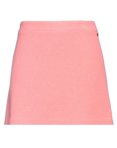 Ottod'ame Woman Mini Skirt Salmon Pink Size 10 Virgin Wool